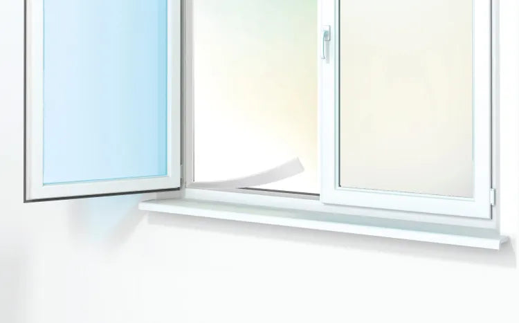 Joint d'étanchéité porte et fenêtre Basic AXTON 1 à 4mm, L.6M blanc