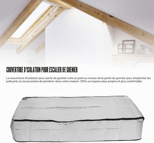 Housse d'Isolation pour Trappe de Grenier, 140 x 67 x 15 cm, Protection Thermique Professionnelle pour Portes de Grenier