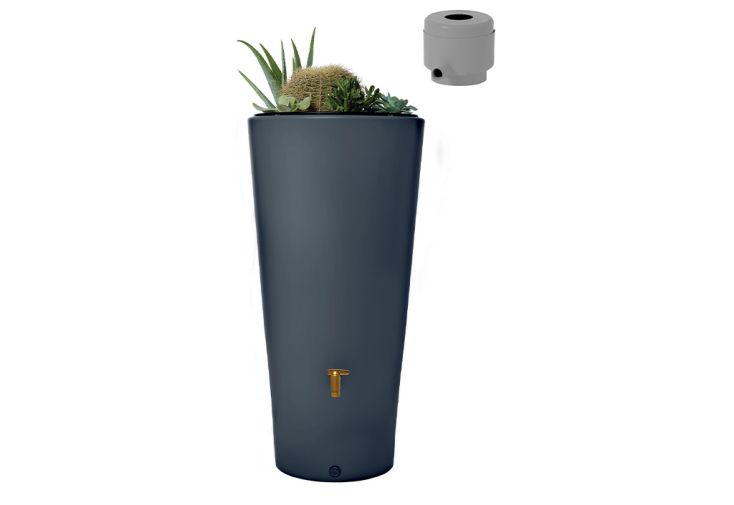 Récupérateur d'eau de pluie 220 L collecteur et robinet VASO