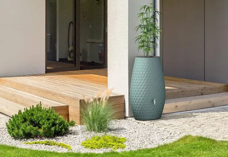 Récupérateur d’eau de pluie 230 L avec bac à plantes - Triagon
